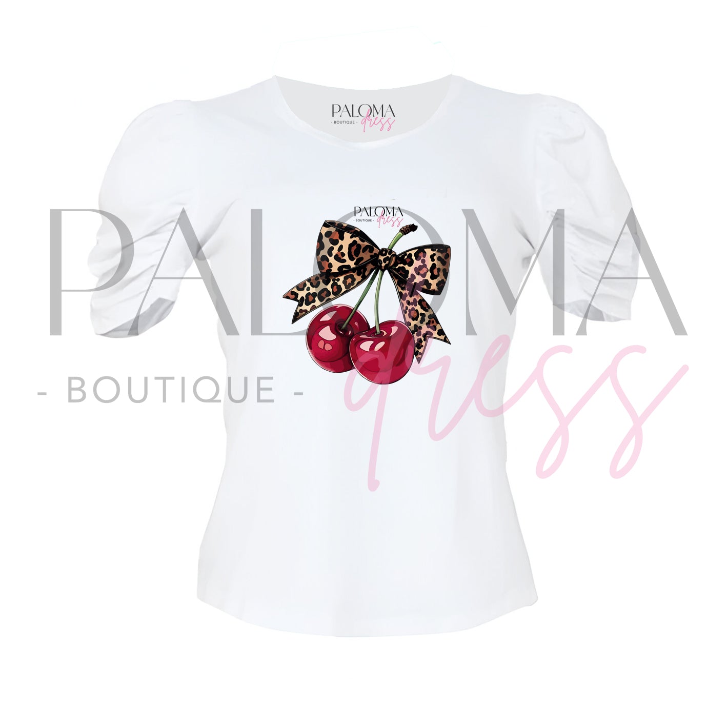 Polera Manga Princesa Cherry Pint