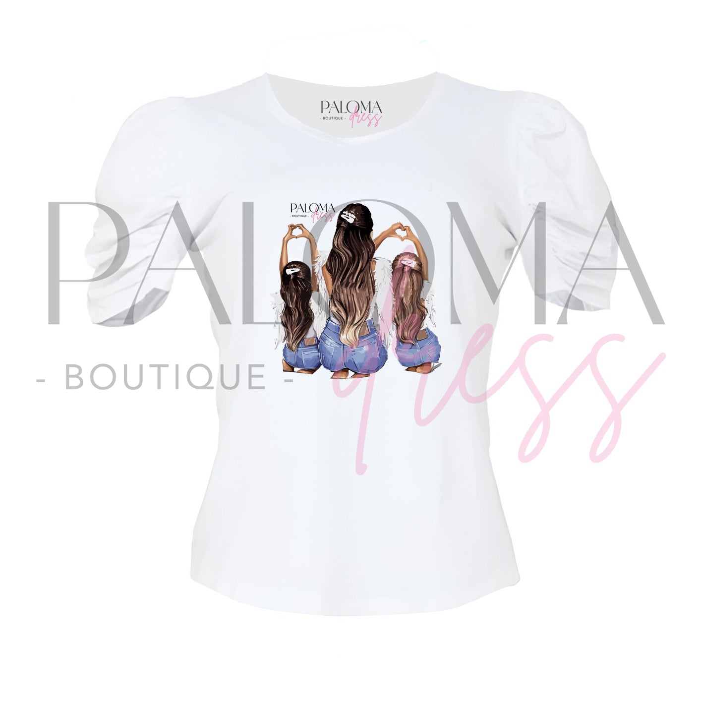 Polera Manga Princesa Family 3