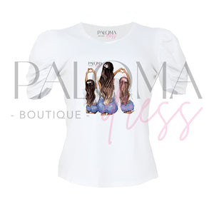 Polera Manga Princesa Family 3