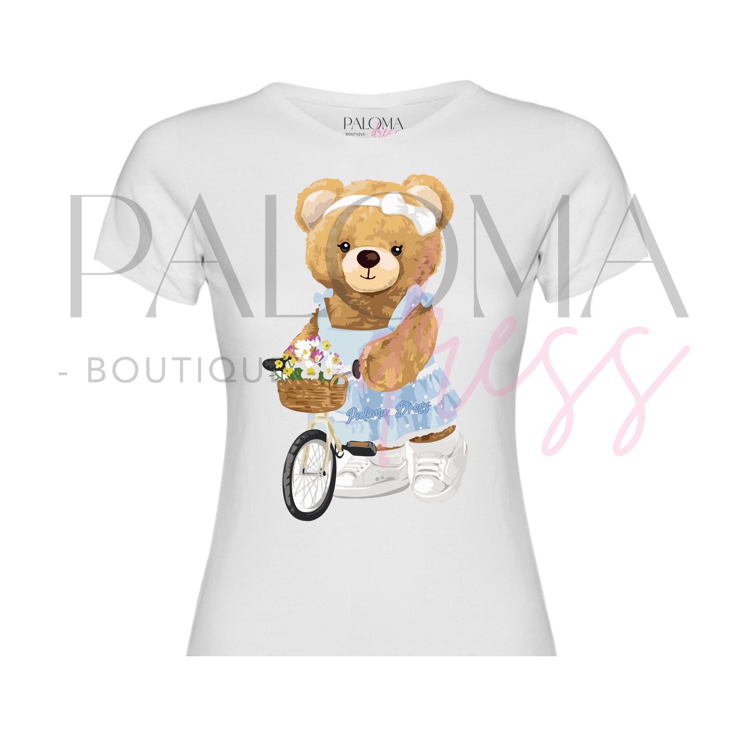 Polera Algodón OSITA Celeste