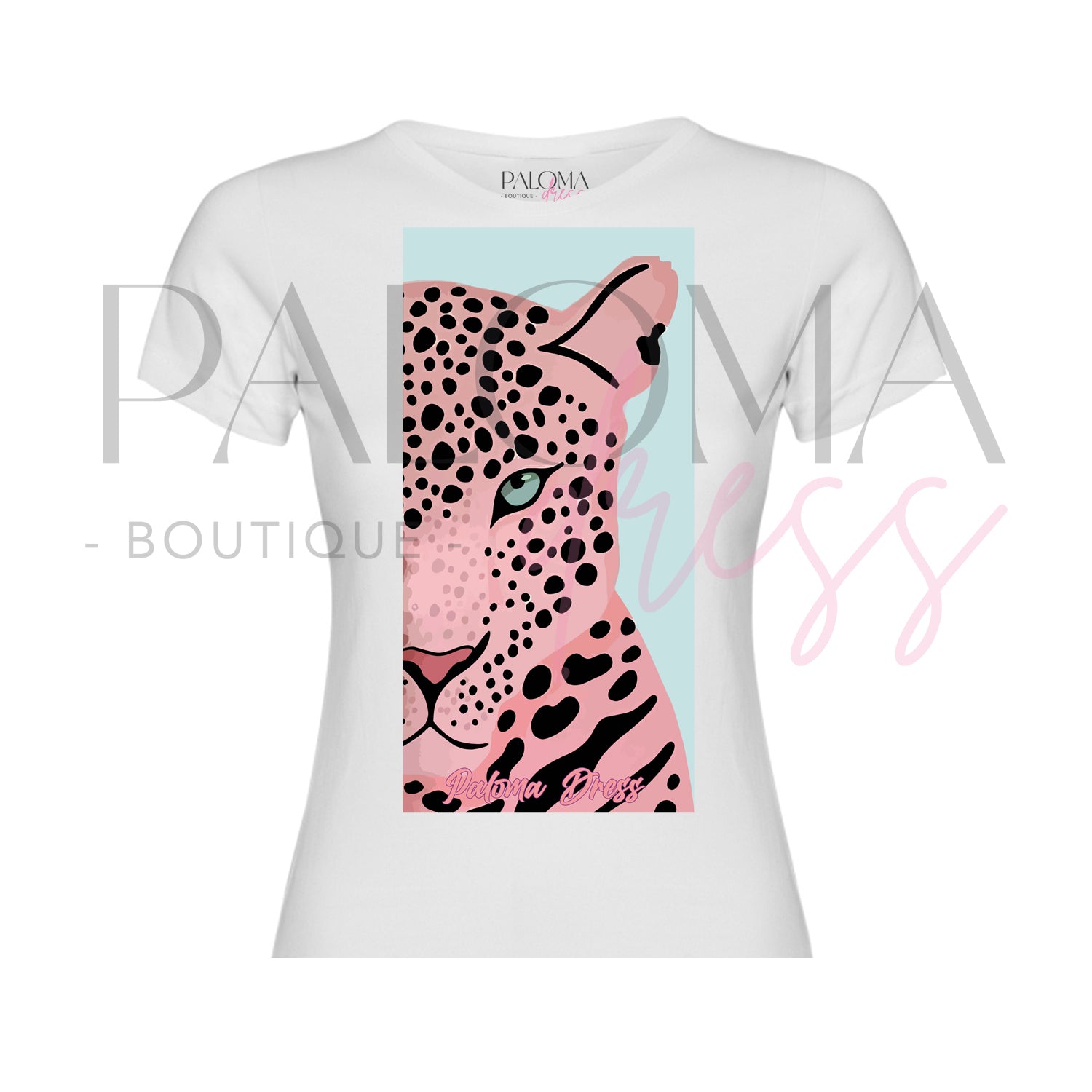 Polera Algodón Tigre Rosa
