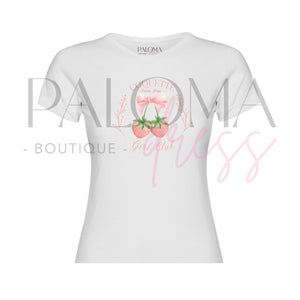 Polera Algodón Frutilla Coquette