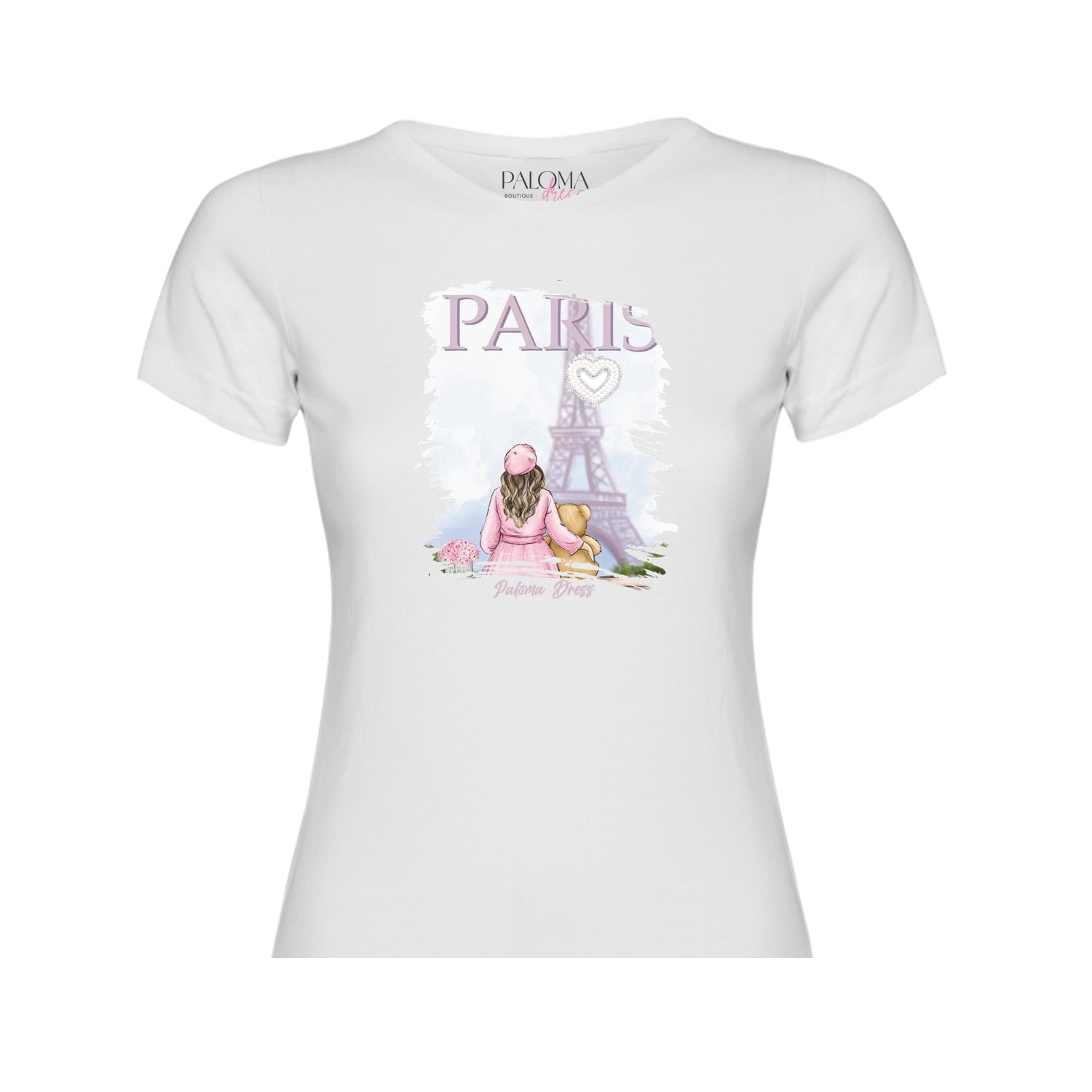 Polera Algodón Paris Corazon