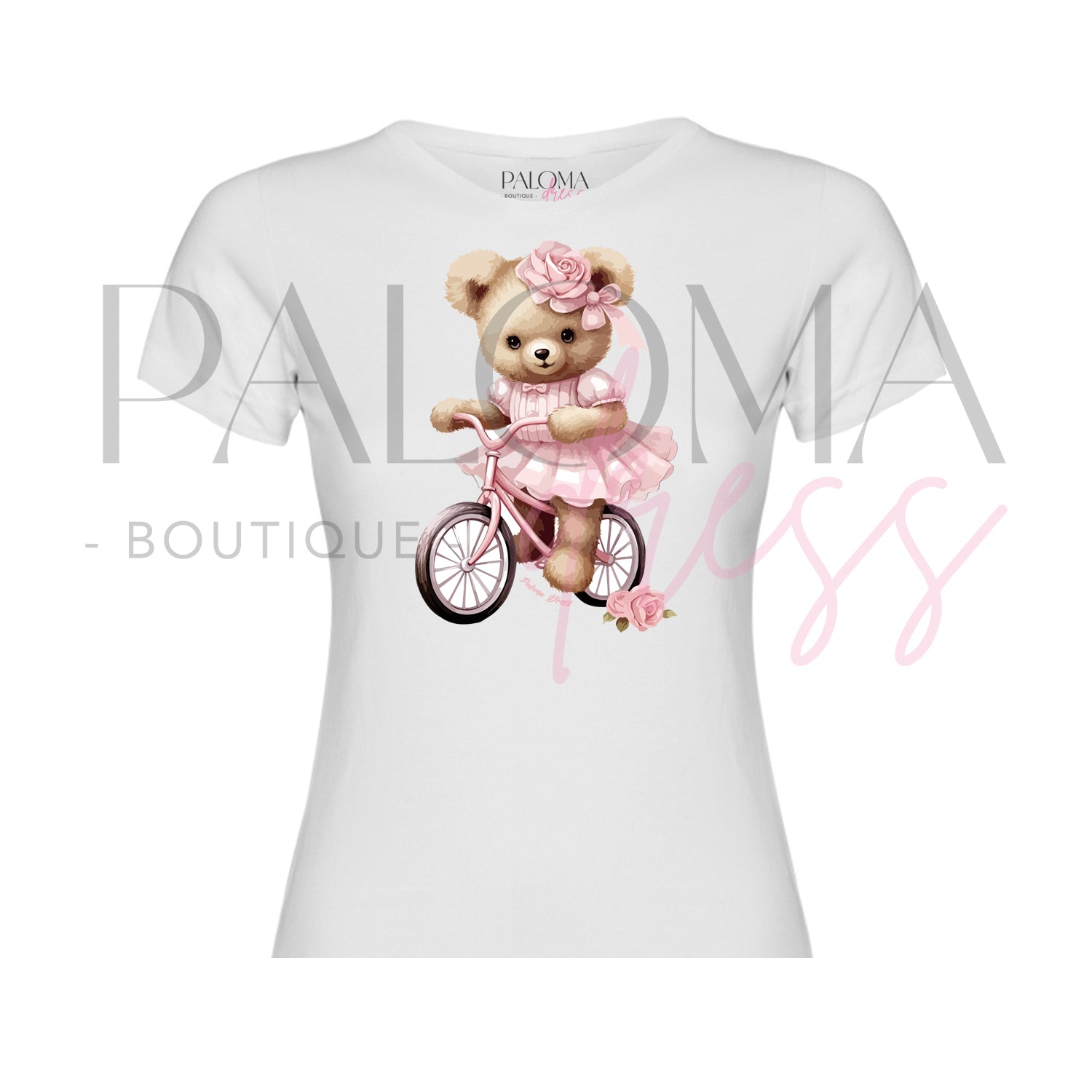 Polera Algodón OSA Bicicleta Rosa