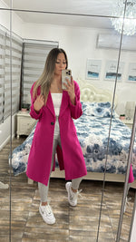 Cargar imagen en el visor de la galería, Abrigo PalomaDress Fucsia
