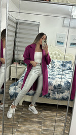 Cargar imagen en el visor de la galería, Abrigo PalomaDress Magenta
