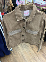 Cargar imagen en el visor de la galería, Chaqueta Jeans con brillos
