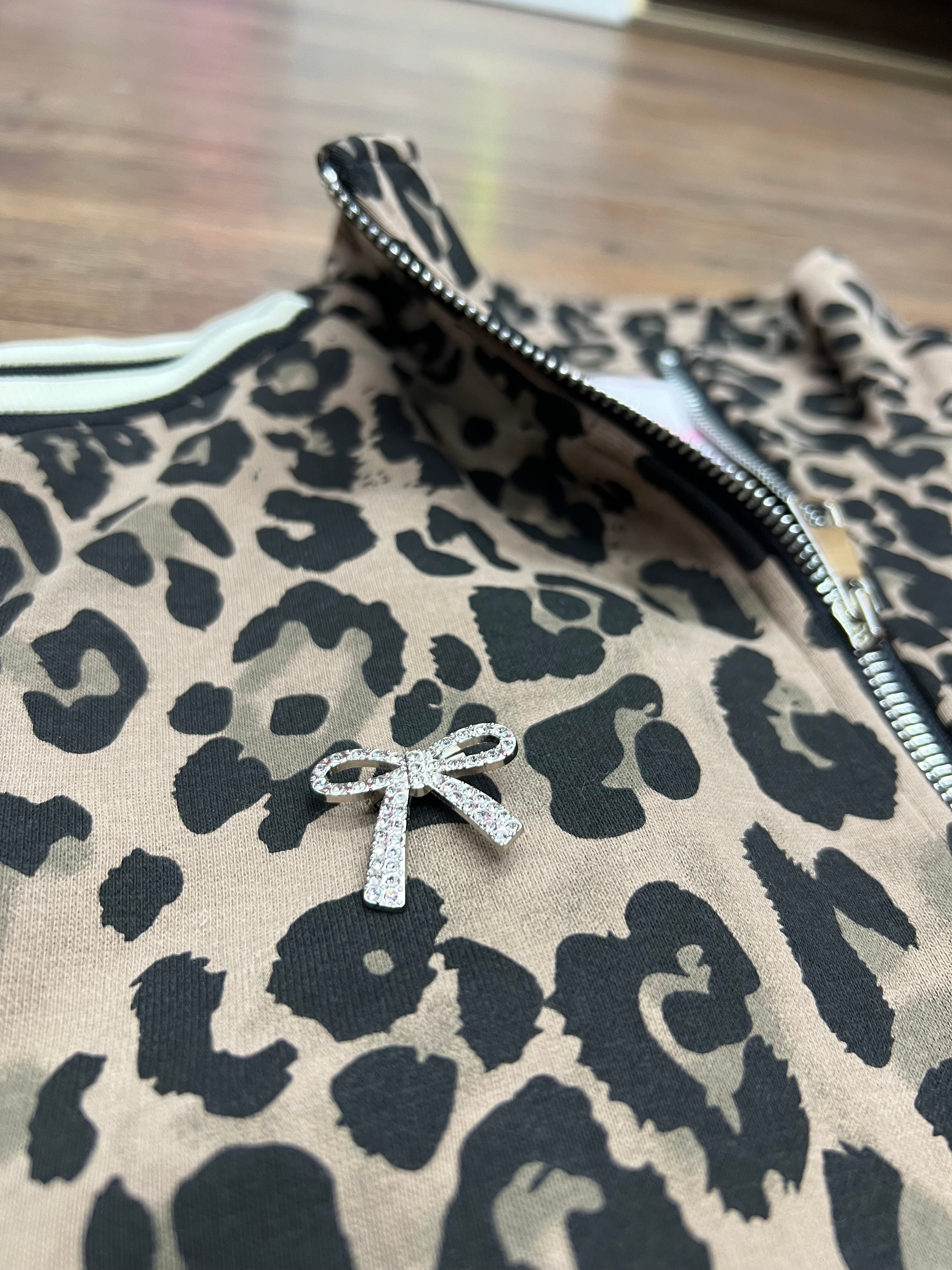 Bomber Animal Print Coquette