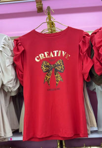 Polera Manga Princesa Roja Creative