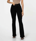 Cargar imagen en el visor de la galería, Jeans BEBE Flare Negro elasticado
