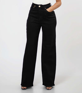 Jeans BEBE Recto Negro Elasticado
