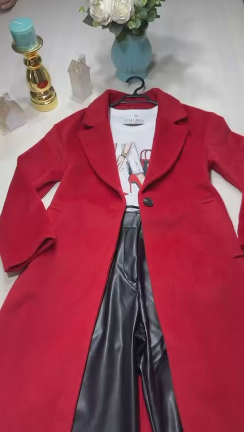 Abrigo PalomaDress Rojo